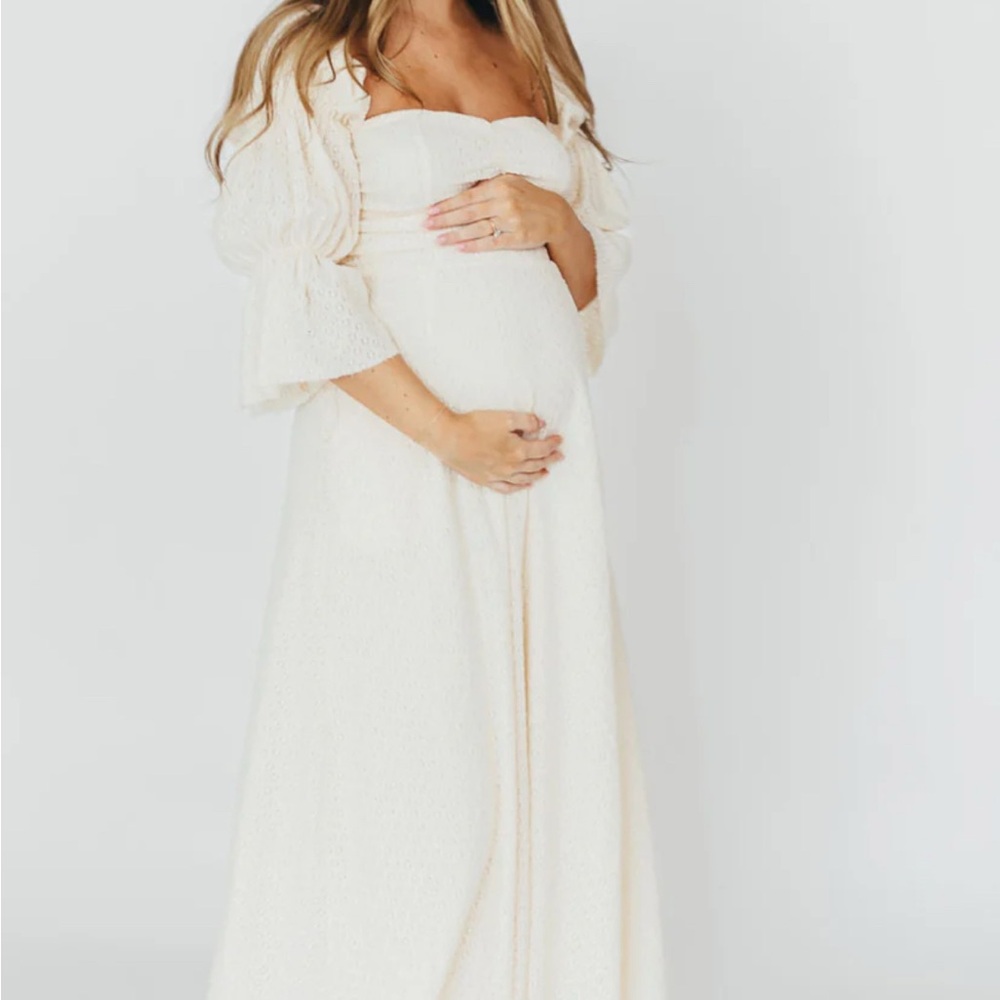 Worth Collective Corrine Maxi Dress in Ivory/Cream - Size small